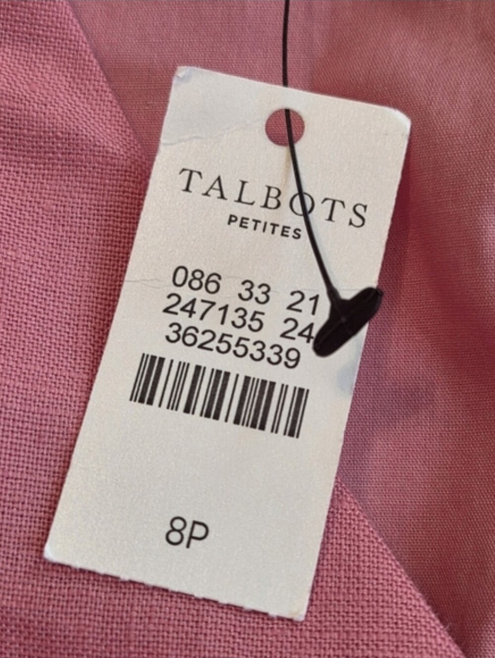 NWT Talbots Pink V-neck Sheath Dress with Cap Sleeves Size 8P - Picture 6 of 6
